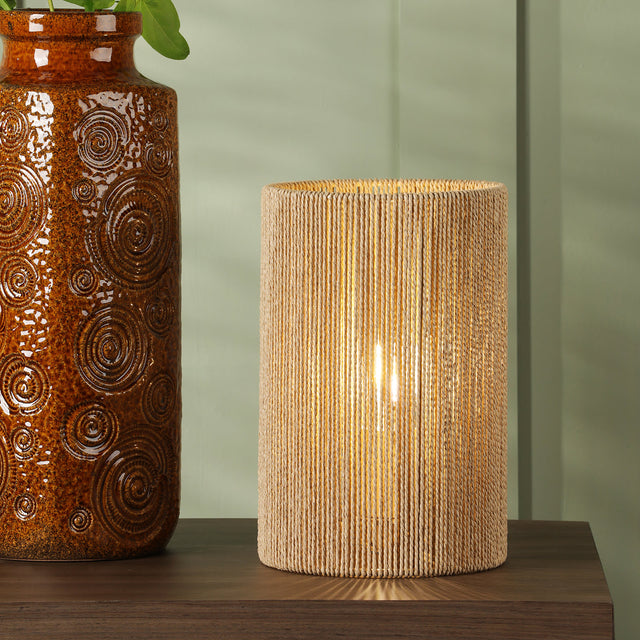 Keona Table Lamp Natural String Shade