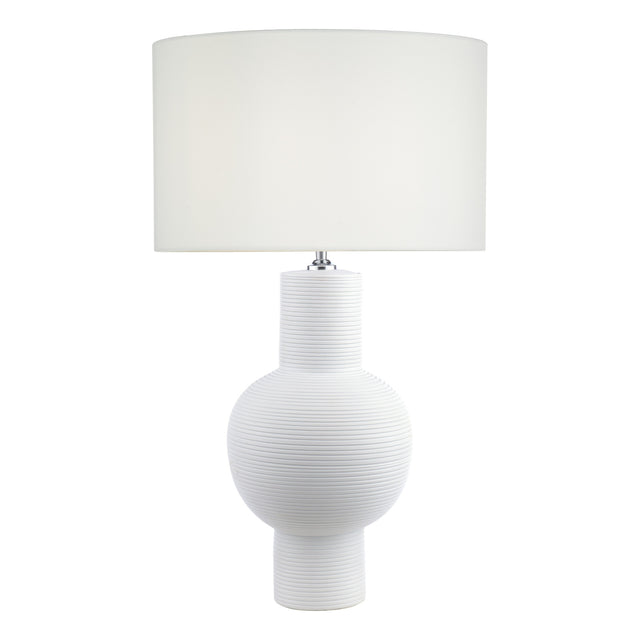 Kiara Table Lamp White Ceramic With Shade