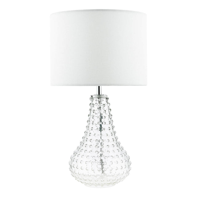 Kristina Table Lamp Textured Glass With Shade