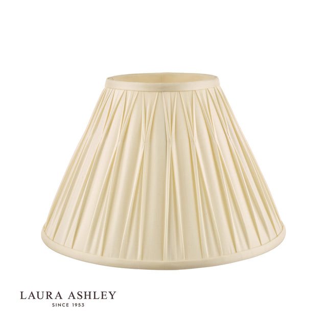 Laura Ashley Fenn Silk Empire Drum Shade Ivory 25cm/10 inch