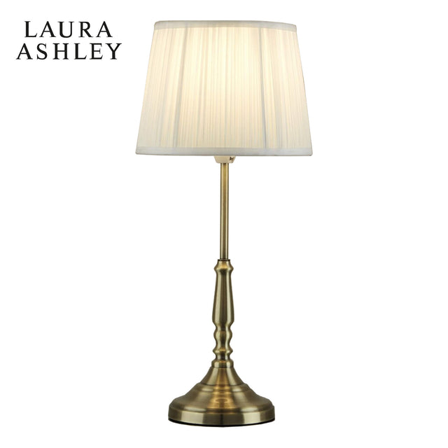 Laura Ashley Elliot Table Lamp Antique Brass With Shade