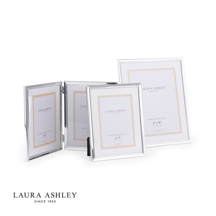 Laura Ashley Boxed Photo Frame Polished Silver 5x7"