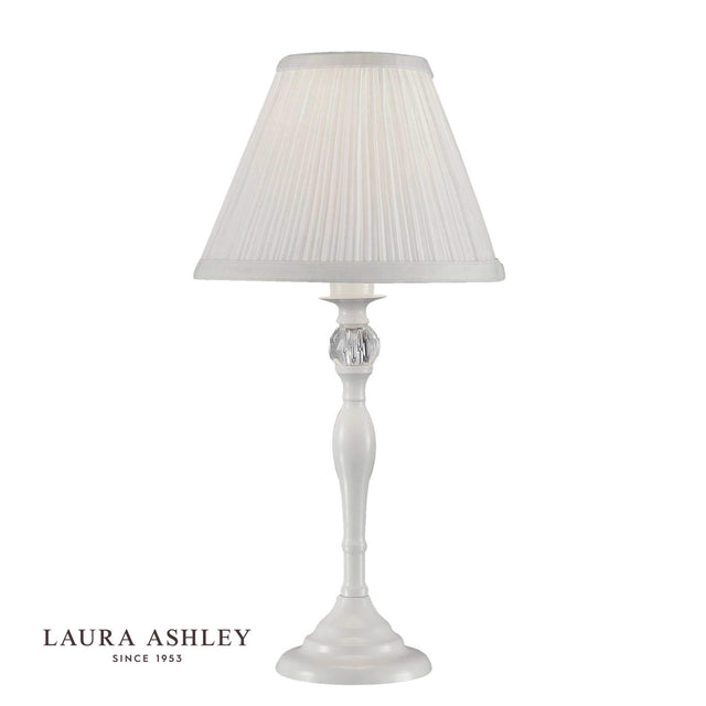 Laura Ashley Ellis Table Lamp Cream With Ivory Shade