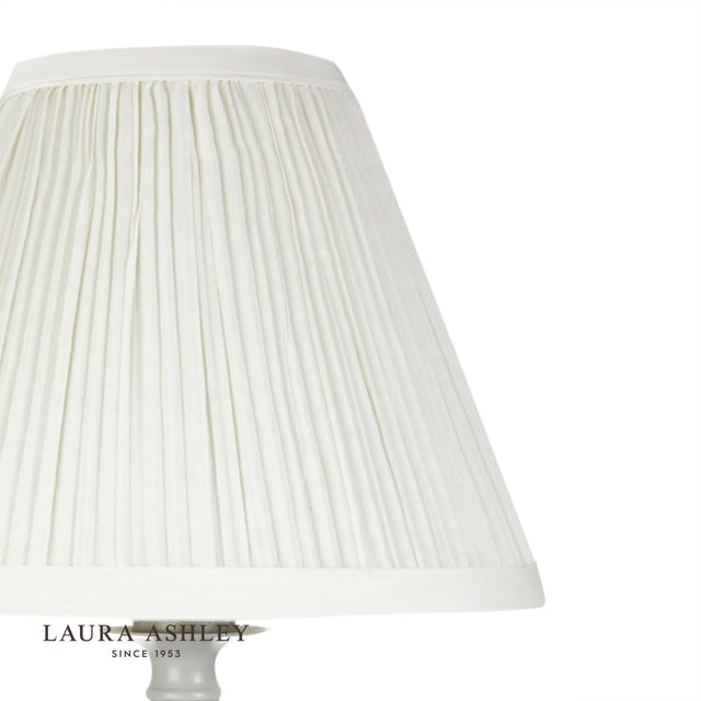 Laura Ashley Ellis Table Lamp Grey With Ivory Shade