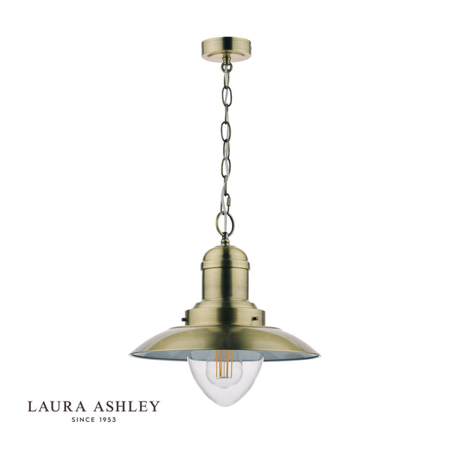 Laura Ashley Corbridge Pendant Antique Brass