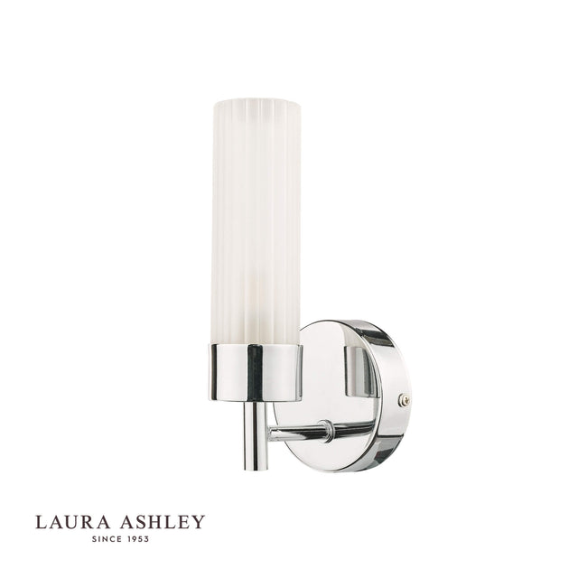 Laura Ashley Howard Bathroom Wall Light Polished Chrome IP44