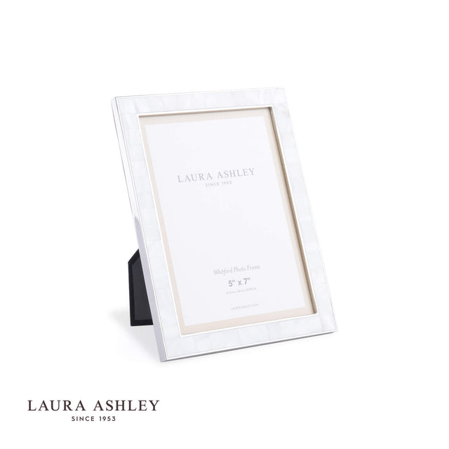 Laura Ashley Whitford Photo Frame Polished Nickel 5x7 Inch