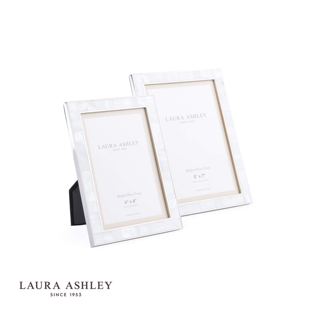 Laura Ashley Whitford Photo Frame Polished Nickel 5x7 Inch