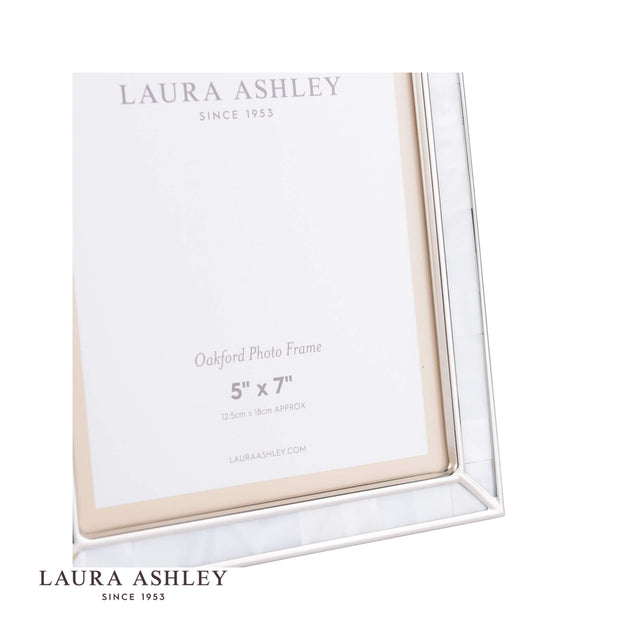 Laura Ashley Oakford Photo Frame Mother Of Pearl 5x7 Inch