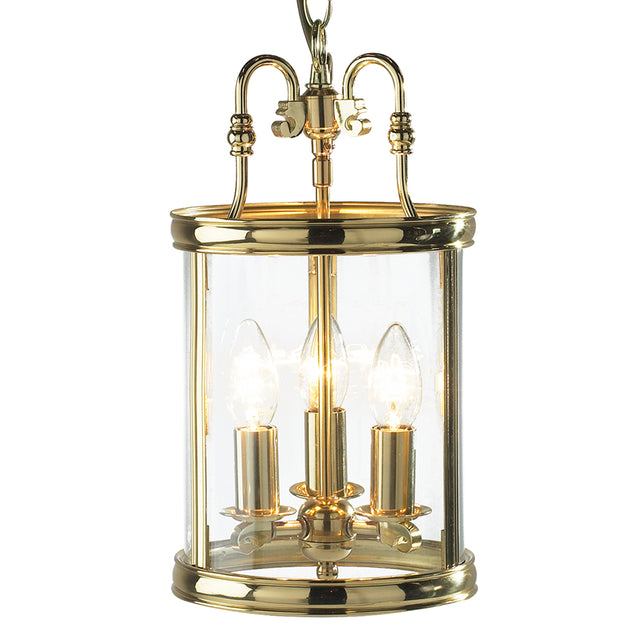 Lambeth 3 Light Lantern Dual Mount Polished Brass