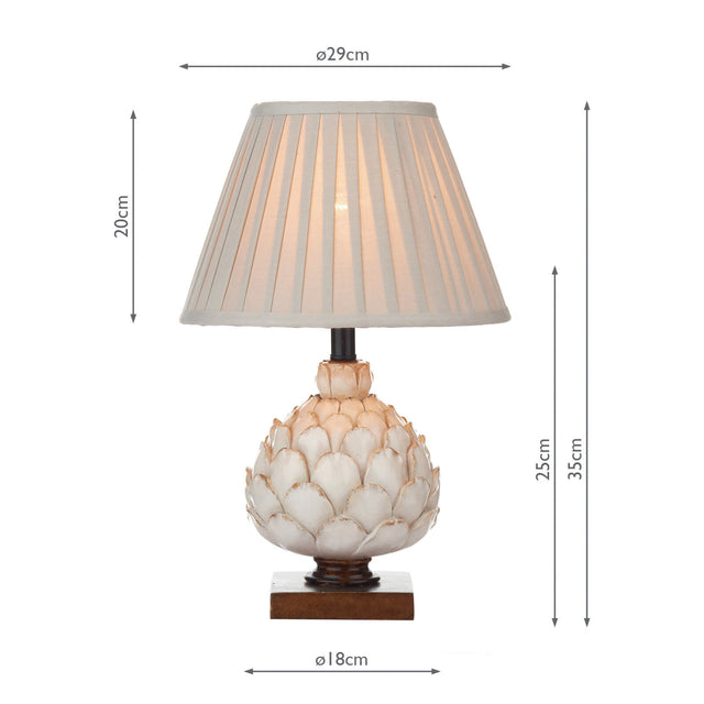 Layer Small Table Lamp Cream With Shade