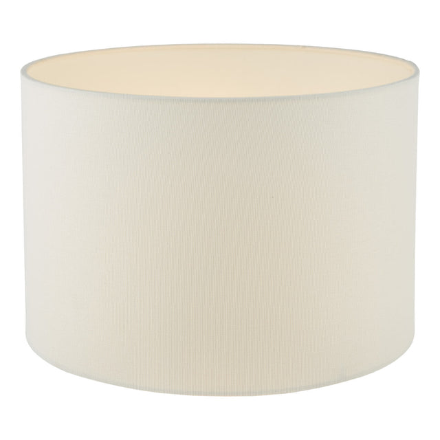 Leandra White Linen Drum Shade 31cm