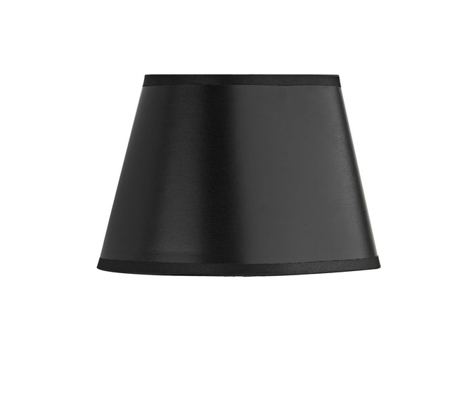 Lexington Black Faux Silk Oval Shade 20cm