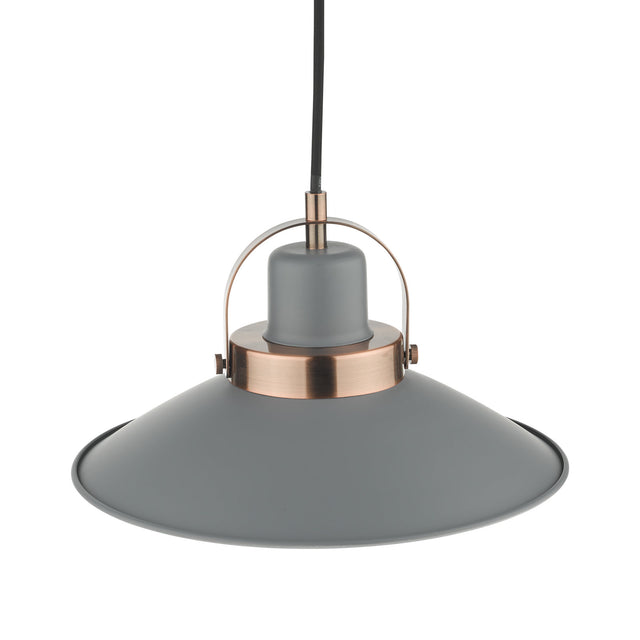 Liden 1 Light Single Pendant Graphite Copper