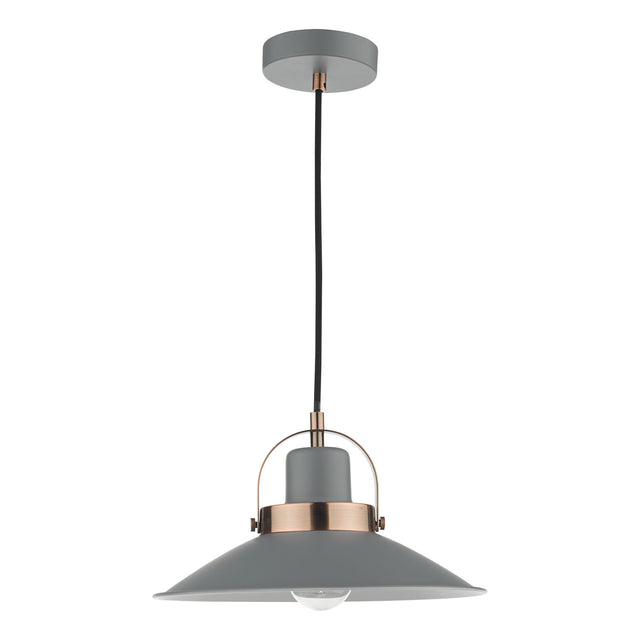 Liden 1 Light Single Pendant Graphite Copper