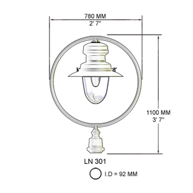 Classic railway lantern