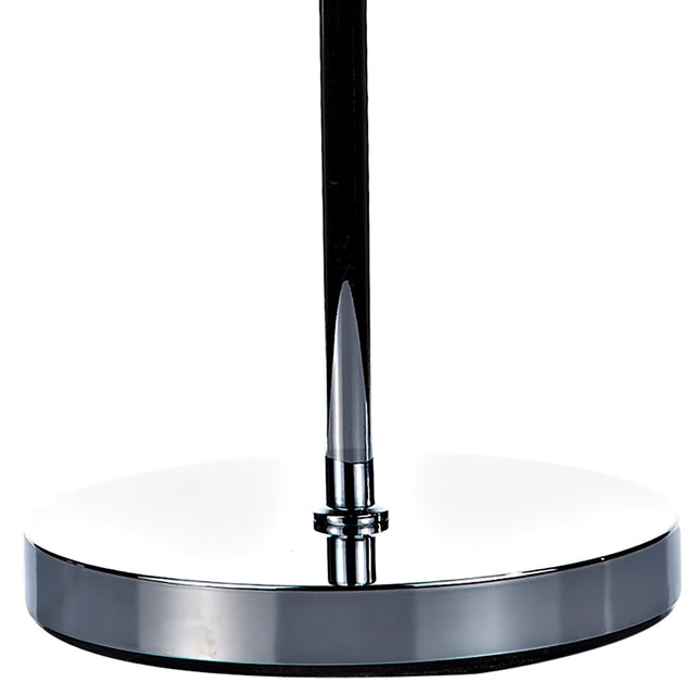 Luther 3 Light Floor Lamp Polished Chrome and Crystal