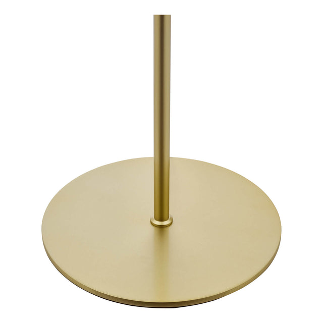 Lycia 3 Light Floor Lamp Satin Gold and Gold Ombre Glass