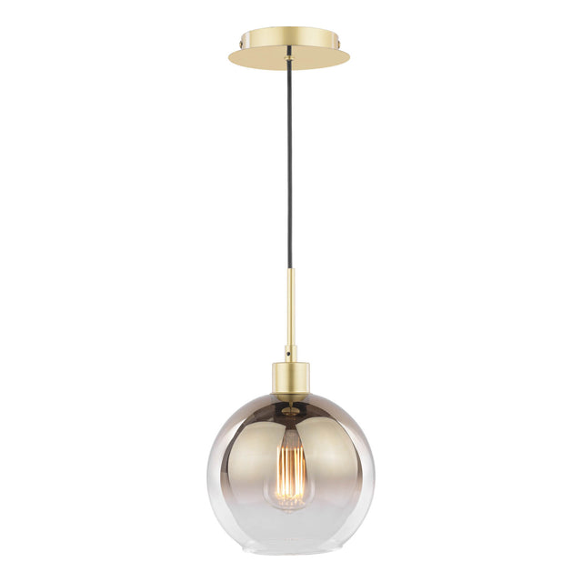 Lycia Pendant Satin Gold and Gold Ombre Glass