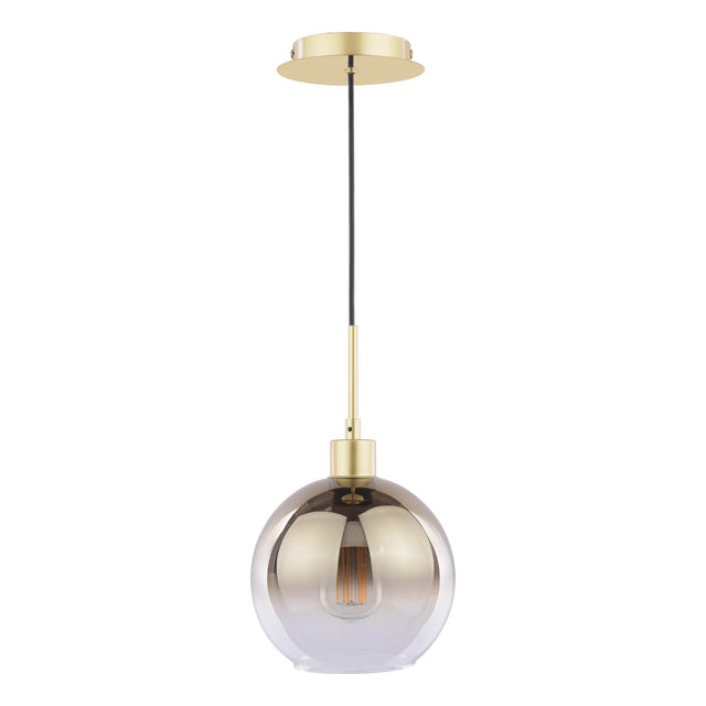 Lycia Pendant Satin Gold and Gold Ombre Glass