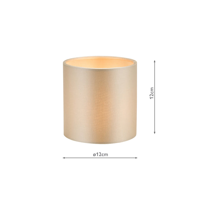 Lyris Taupe Cotton Drum Shade 12cm