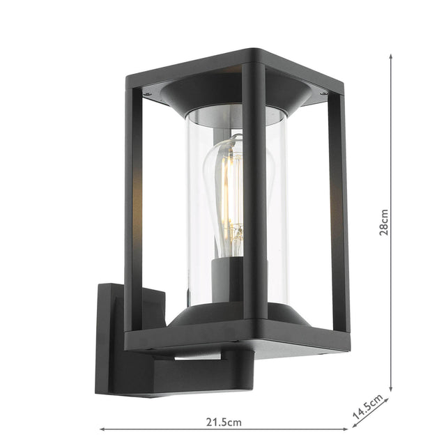 Mackenzie Outdoor Wall Light Matt Black IP65