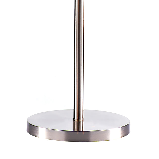 Madrid Floor Lamp Satin Chrome With Shade