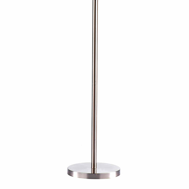 Madrid Floor Lamp Satin Chrome With Shade