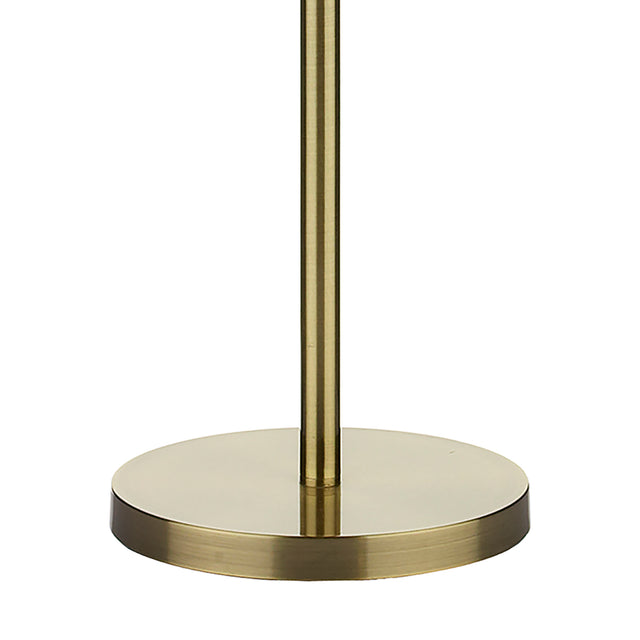 Madrid Floor Lamp Antique Brass With Shade