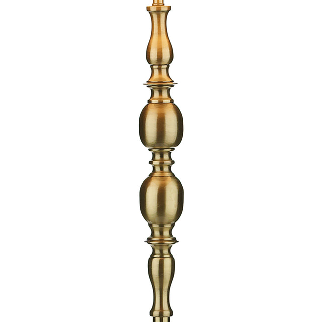 Madrid Floor Lamp Antique Brass With Shade