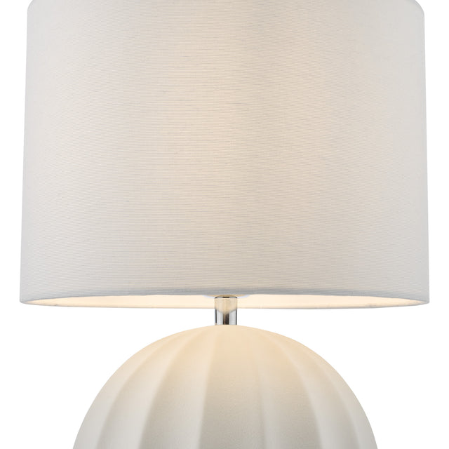 Mavis Ceramic Table Lamp Cream With Shade