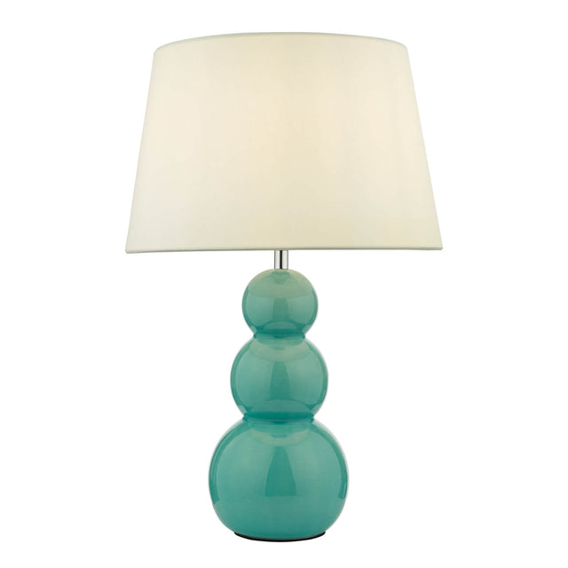 Mia Table Lamp Teal Ceramic Base Only