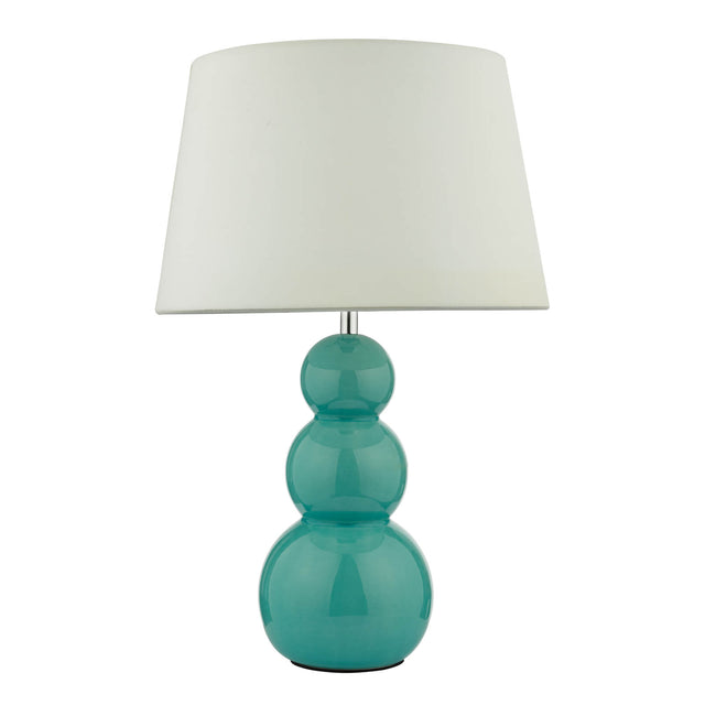 Mia Table Lamp Teal Ceramic Base Only