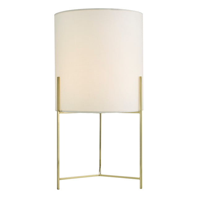 Michaela Table Lamp Satin Gold With Shade