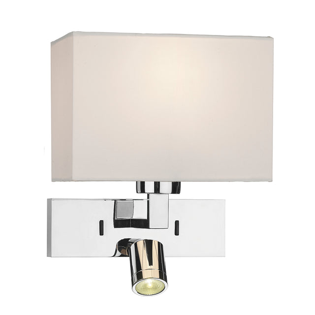 Modena Wall Light With LED In Polished Chrome - Bracket Only