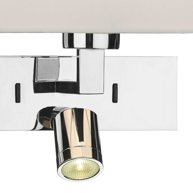 Modena Wall Light With LED In Polished Chrome - Bracket Only