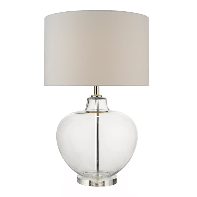 Moffat Table Lamp Glass Polished Chrome Base Only