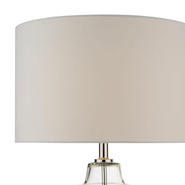 Moffat Table Lamp Glass Polished Chrome Base Only