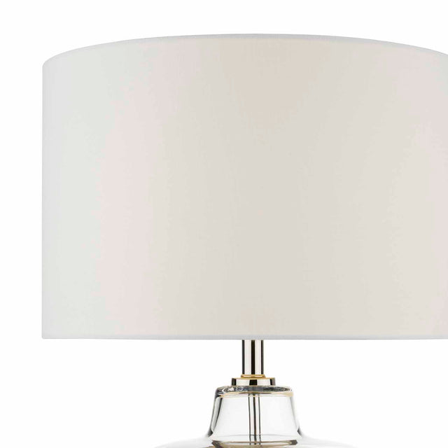 Moffat Table Lamp Glass Polished Chrome Base Only