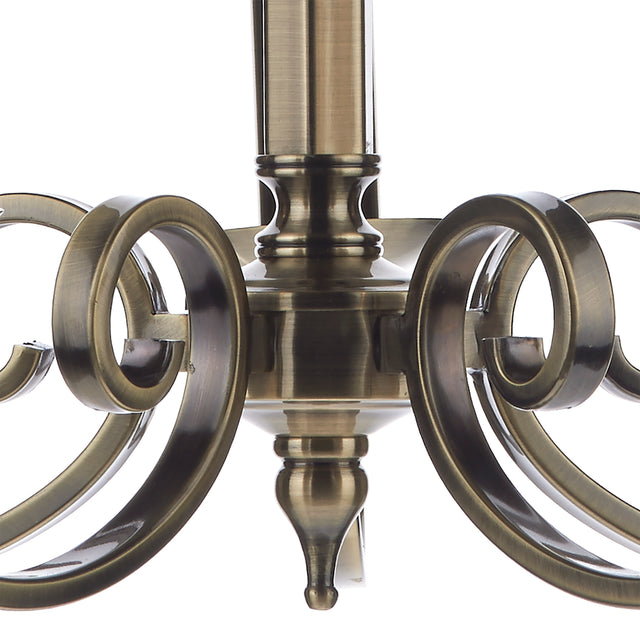 Murray 5 Light Dual Mount Pendant Antique Brass