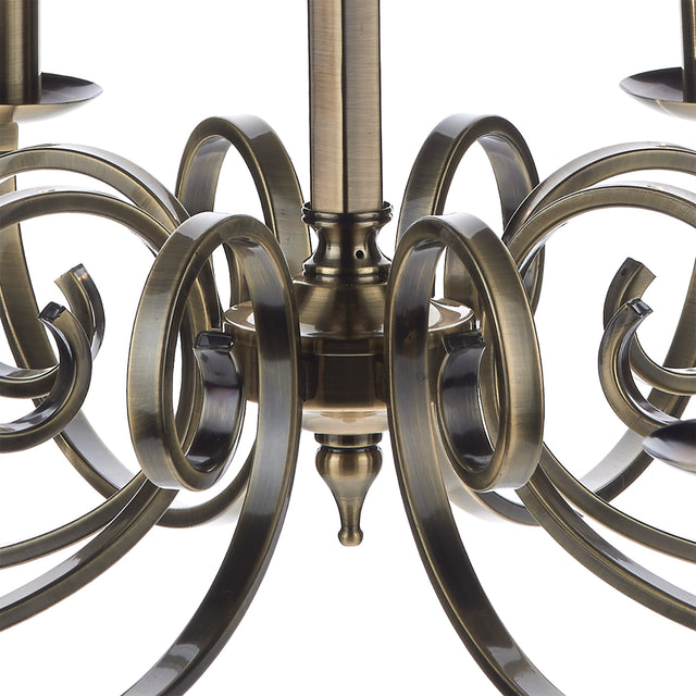 Murray 8 Light Dual Mount Pendant Antique Brass