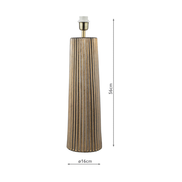 Myla Ceramic Table Lamp Bronze Base Only