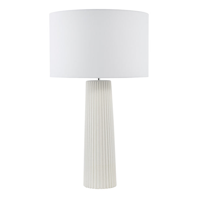 Myla Ceramic Table Lamp White Base Only