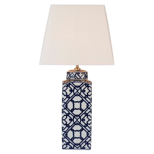 Mystic Table Lamp Blue And White Base Only