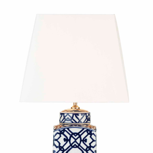 Mystic Table Lamp Blue And White Base Only