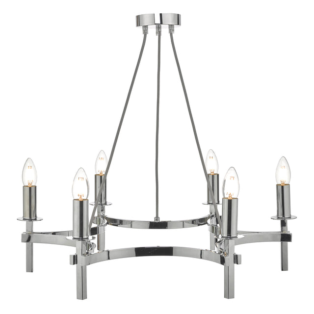 Nacala 6 Light Pendant Polished Chrome