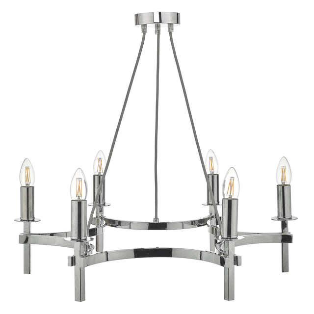 Nacala 6 Light Pendant Polished Chrome