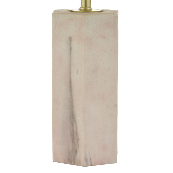 Nalani Table Lamp Pink Marble Effect With Shade