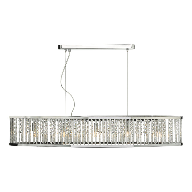 Nantes 5 Light Bar Pendant Polished Chrome Aluminium