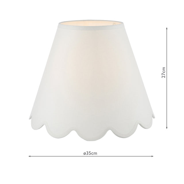 Nerita Ivory Linen Tapered drum Shade 35cm